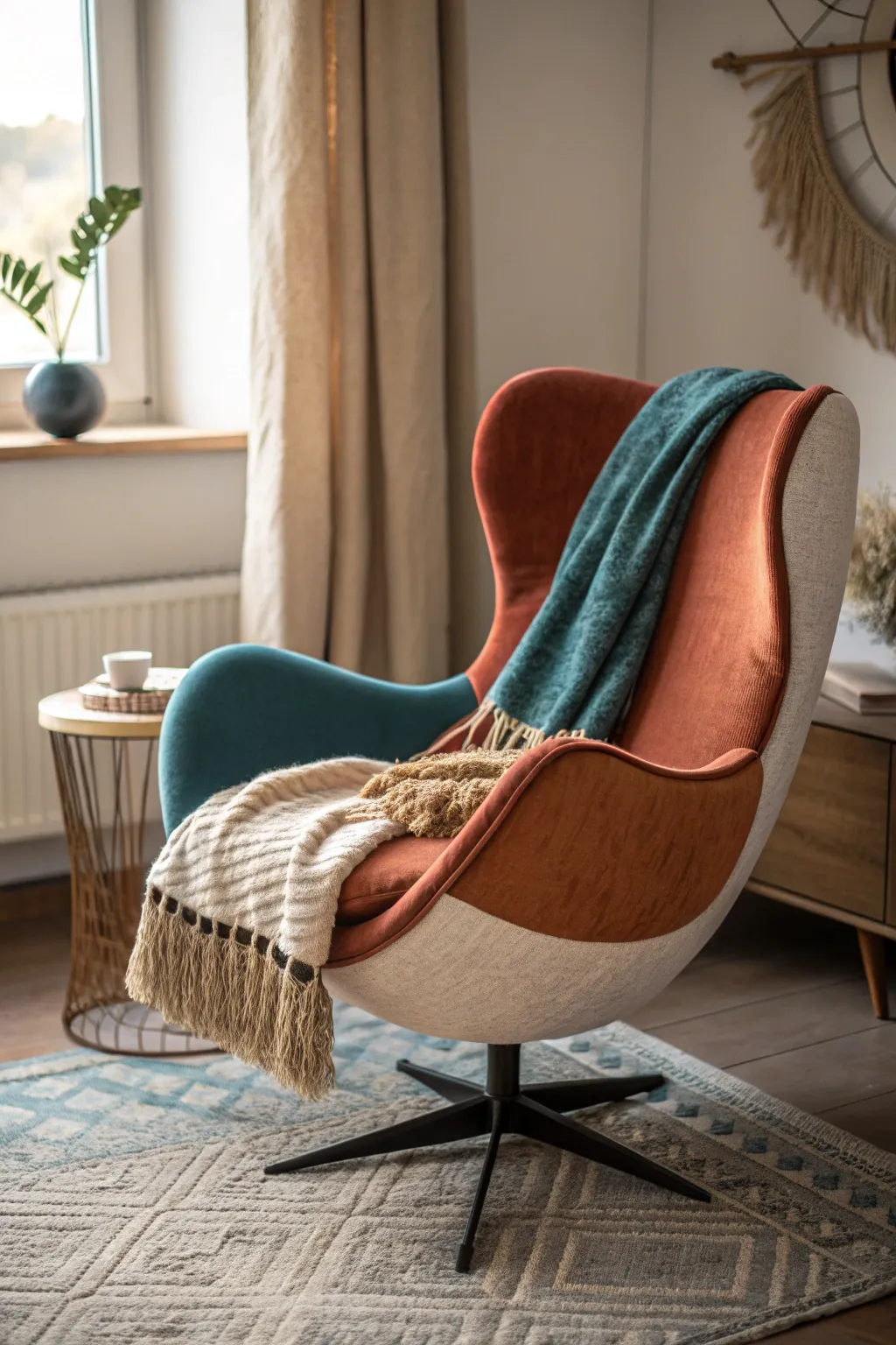 20+ Creative Egg Chair Decorating Ideas