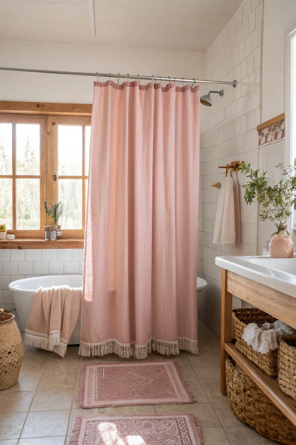 19+ Charming Vintage Pink Bathroom Ideas