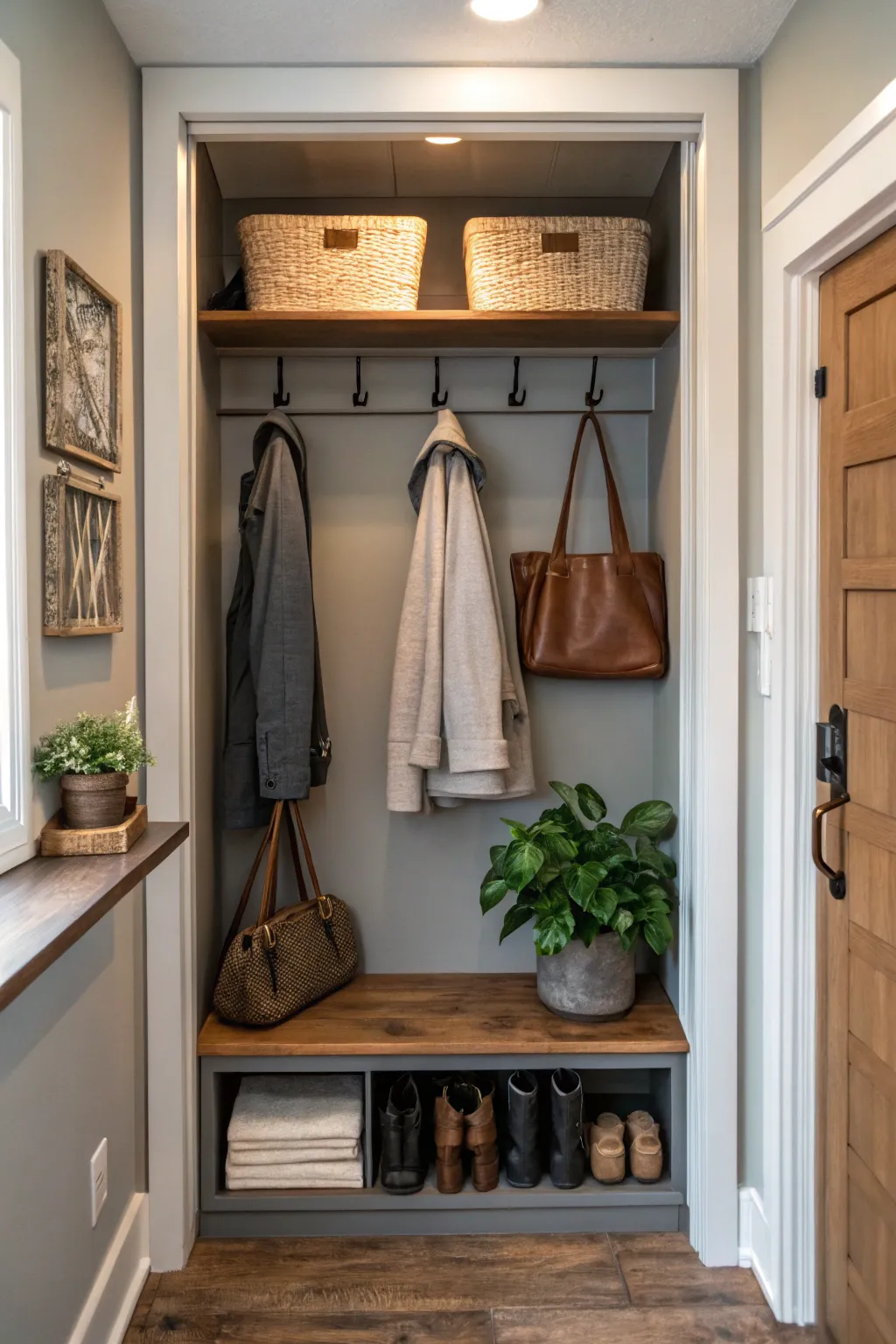 16+ Smart Small Entryway Coat Closet Ideas