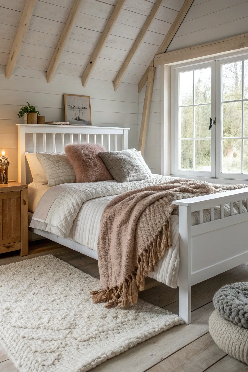 18+ Inspiring White Bed Frame Room Ideas