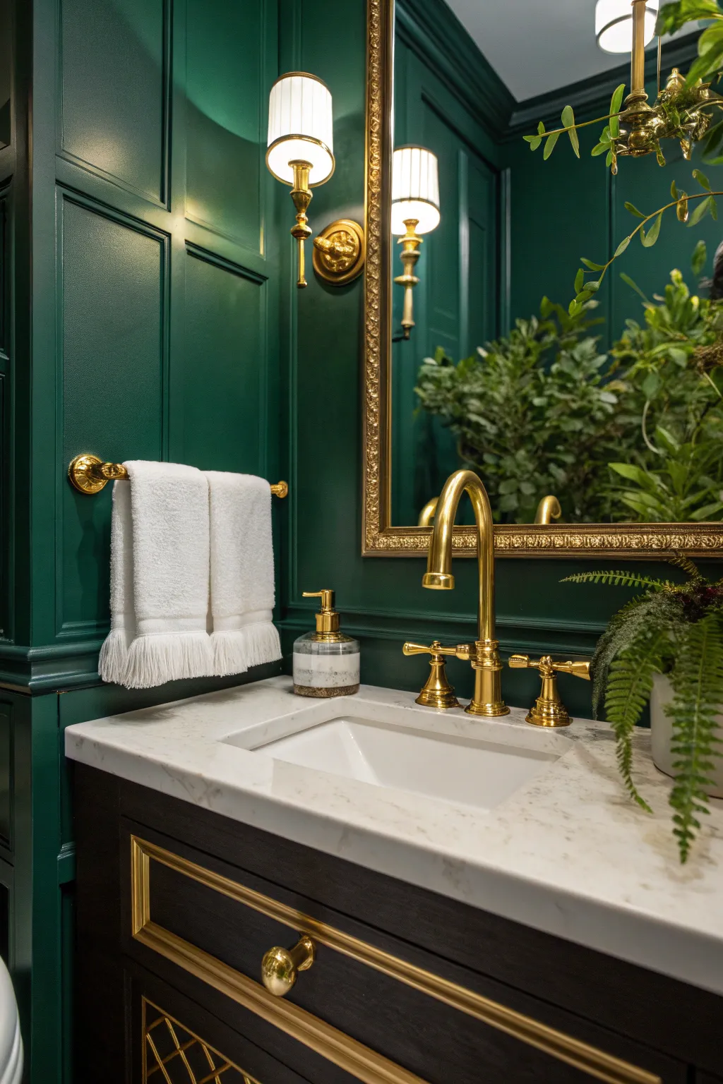 18+ Stylish Bathroom Ideas with Gold Fixtures