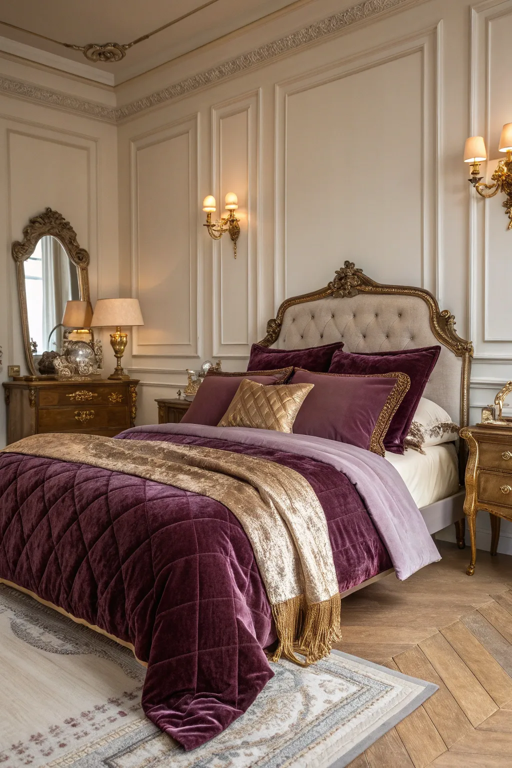 17+ Chic Parisian Style Bedroom Ideas