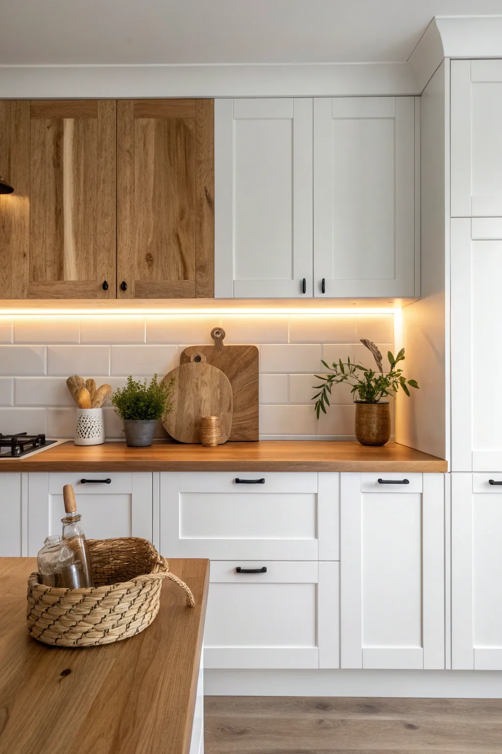17+ Chic Splashback Ideas for a White Kitchen