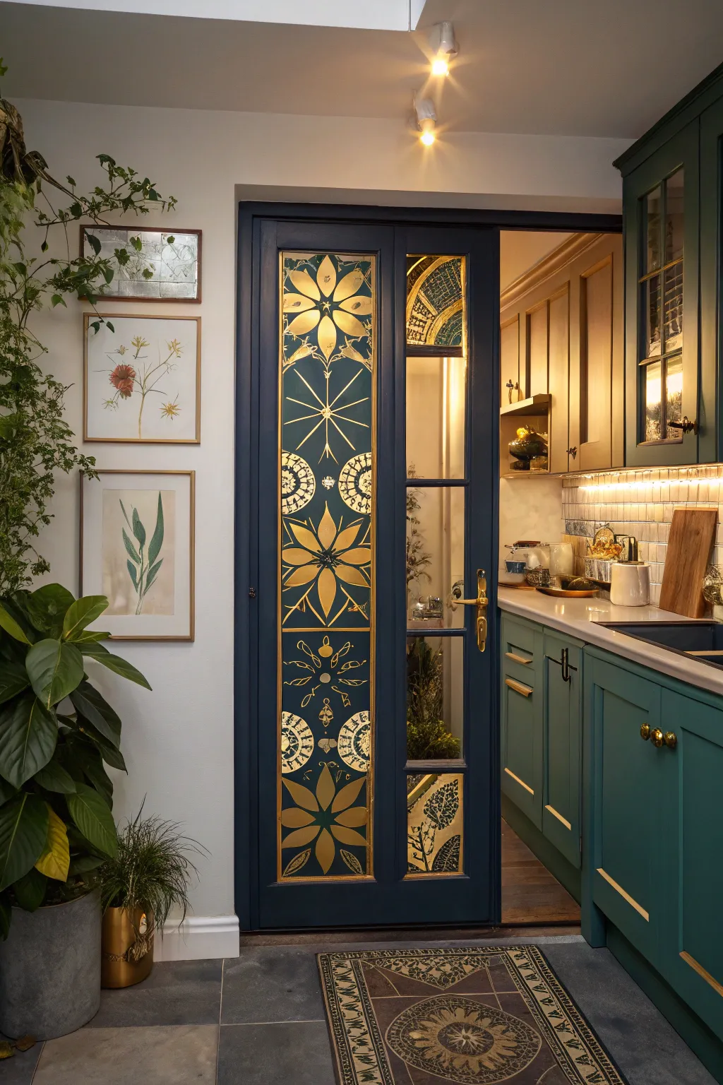 18+ Stylish Kitchen Door Design Ideas