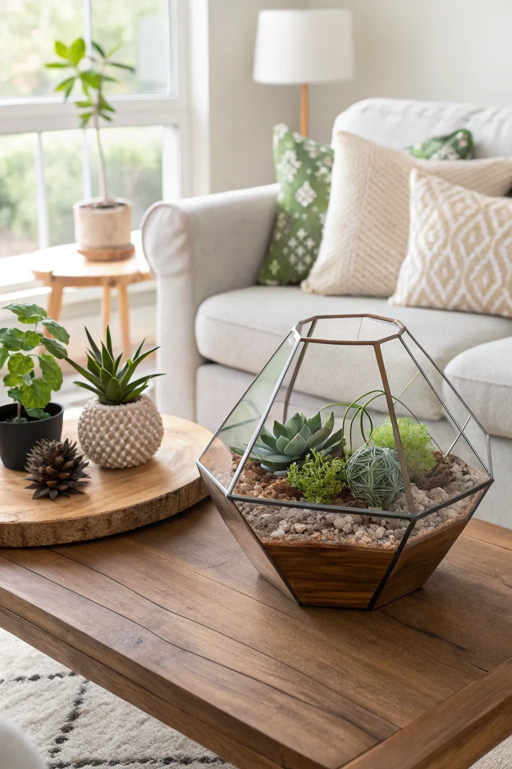 19+ Fresh Modern Living Room Ideas with Plants