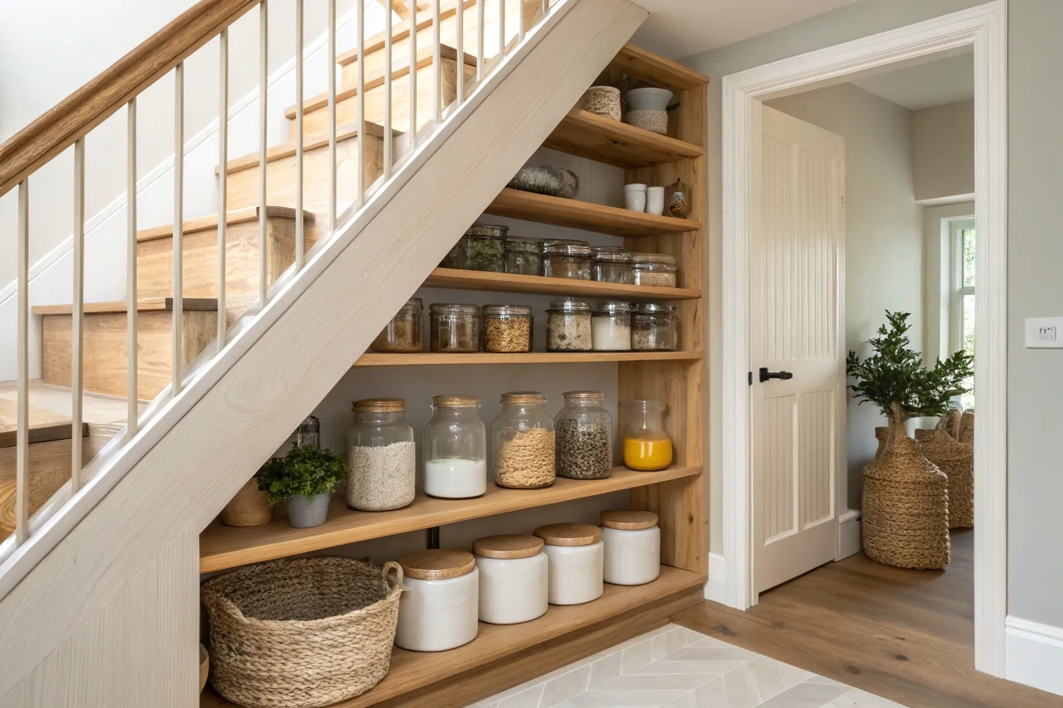 10+ Clever Pantry Under Stairs Ideas