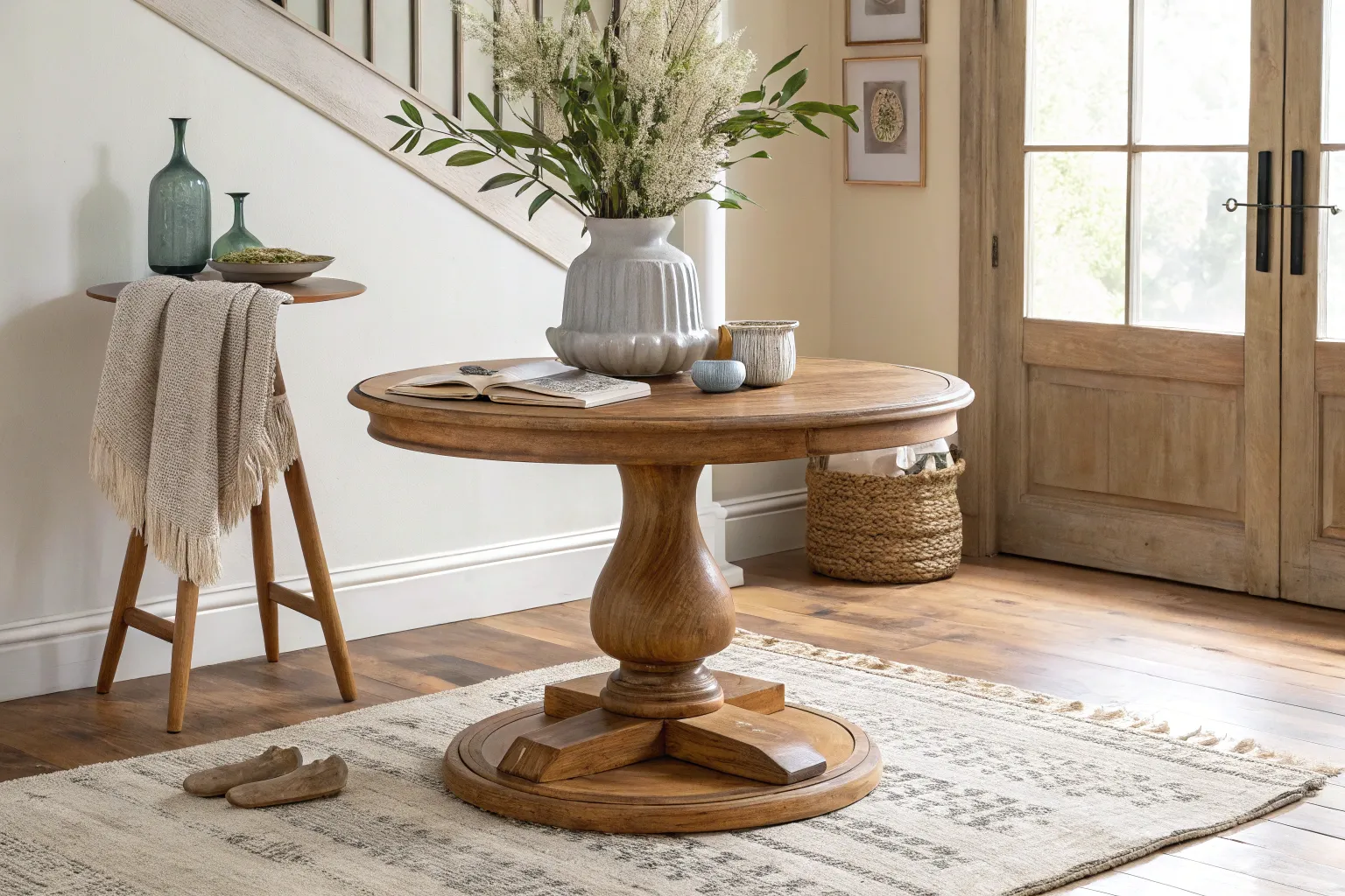 21+ Inspiring Round Foyer Table Ideas