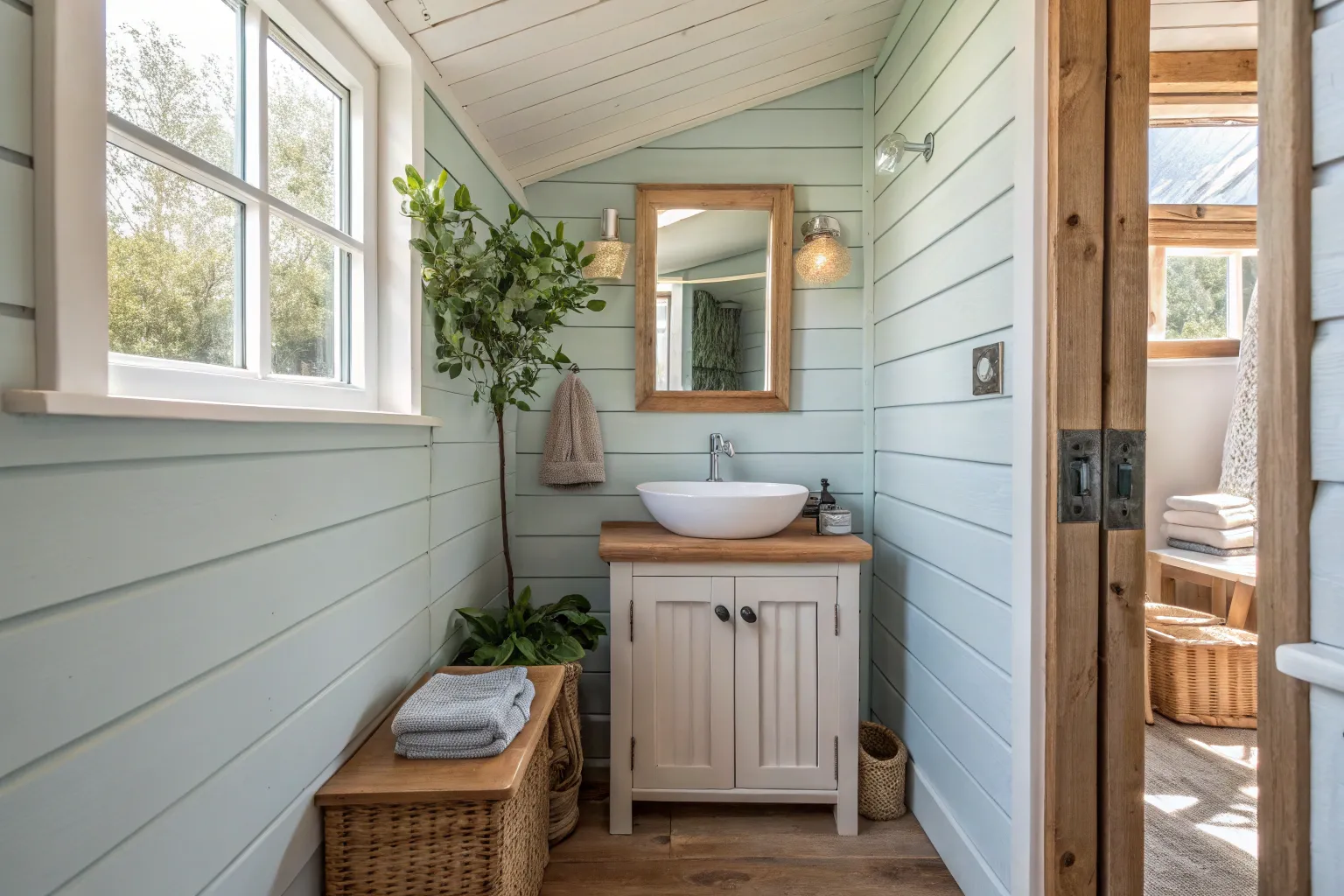 16+ Charming Small Shiplap Bathroom Ideas