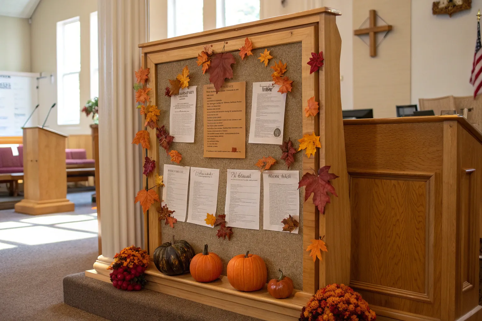 13+ Creative Fall Church Bulletin Board Ideas